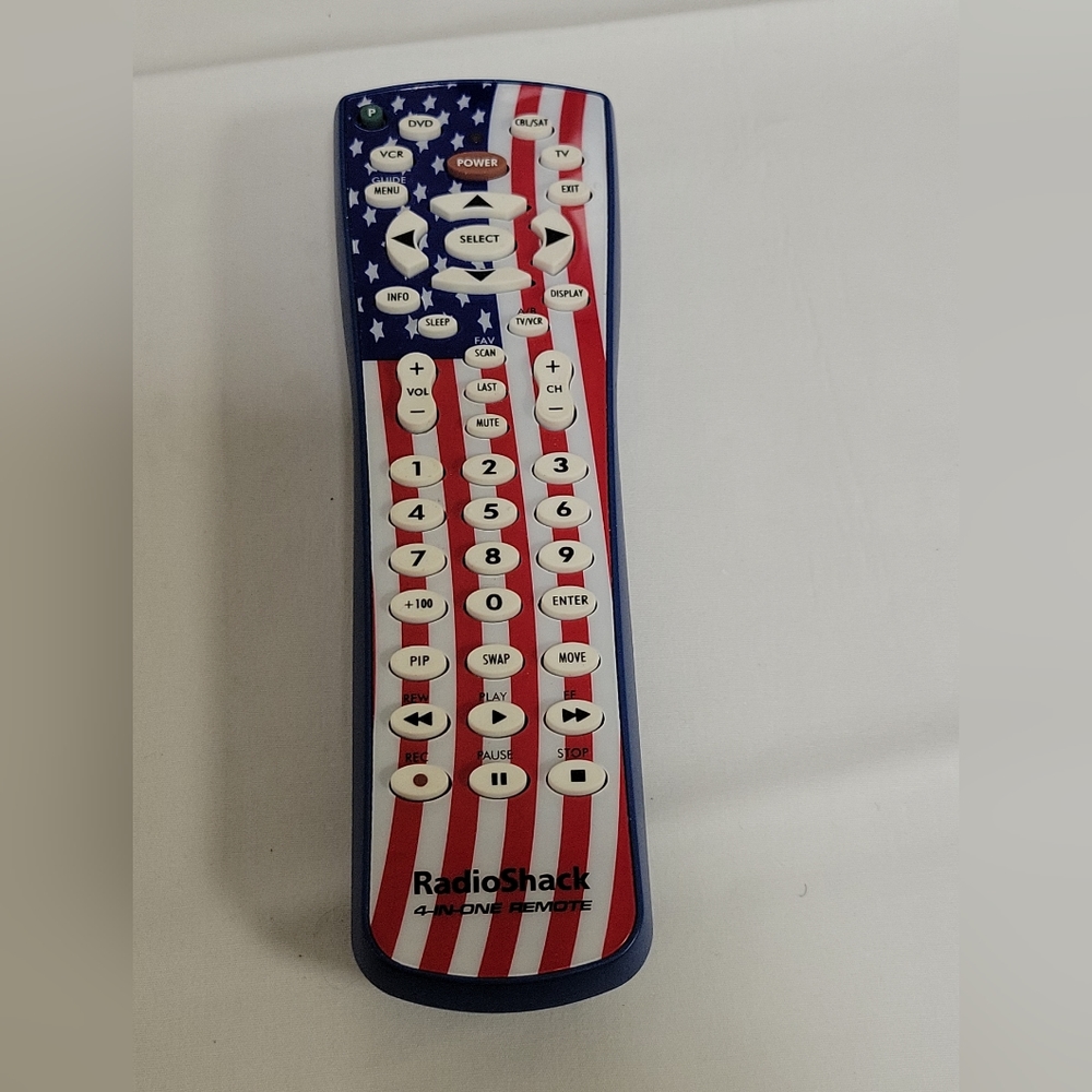 New Radio Shack Flag Design 4-in-1 Remote Control